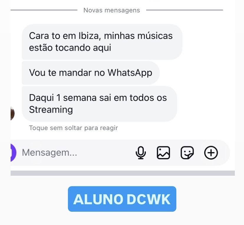 Print real de feedback de aluno 6