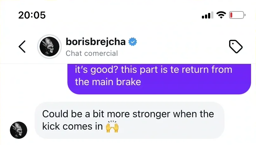 Conversa real no Instagram com Boris Brejcha sobre um break